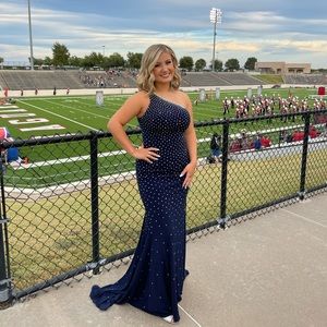 NAVY PROM DRESS